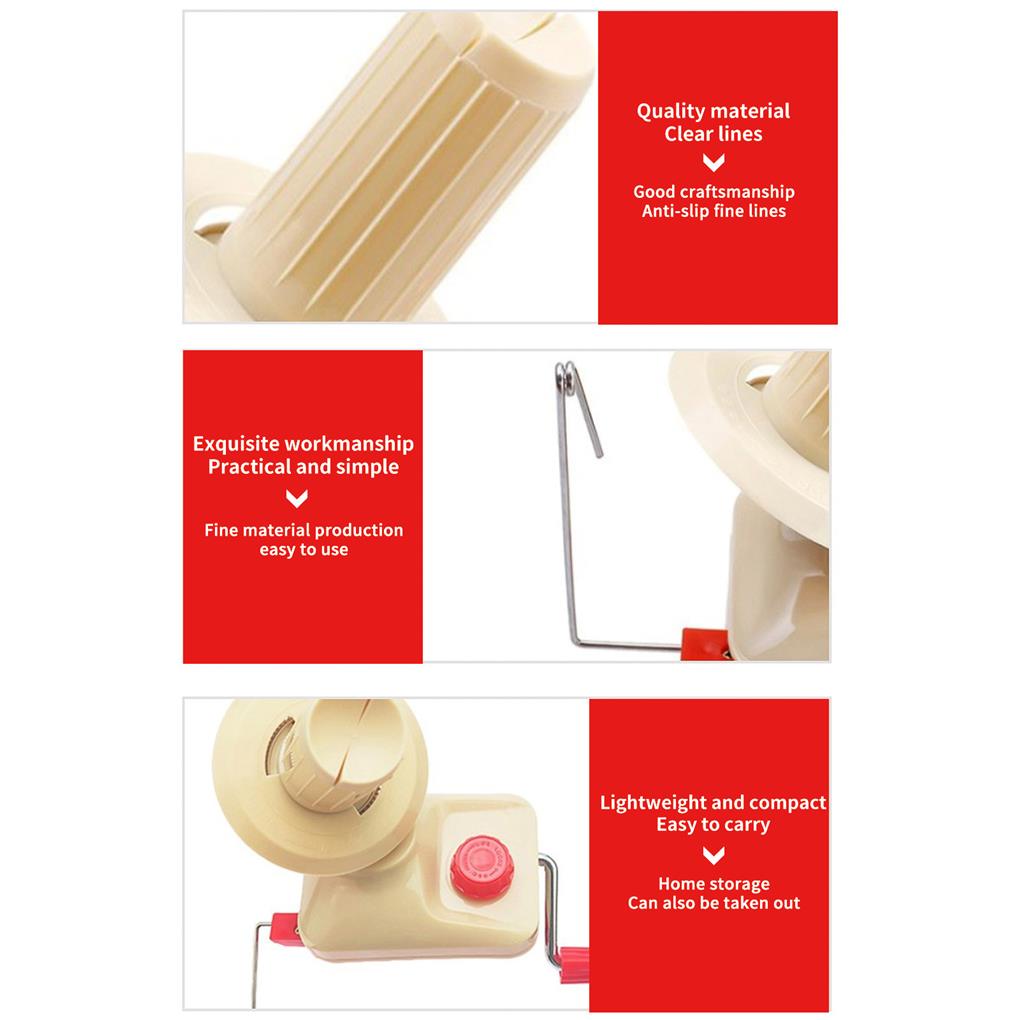 Lightweight Yarn Ball Winder Rustproof Wool Winders Household Yarn Spinner