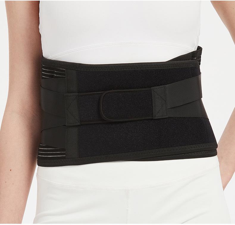 Sommer Lendenstützgürtel: Atmungsaktive Taillendekompression, Stahlplattenstütze, Bauchformung für Männer und Frauen.