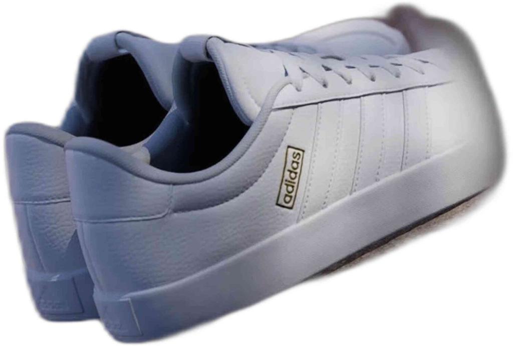 Кроссовки Adidas VL Court 3.0 белый/белый/золотой металлик