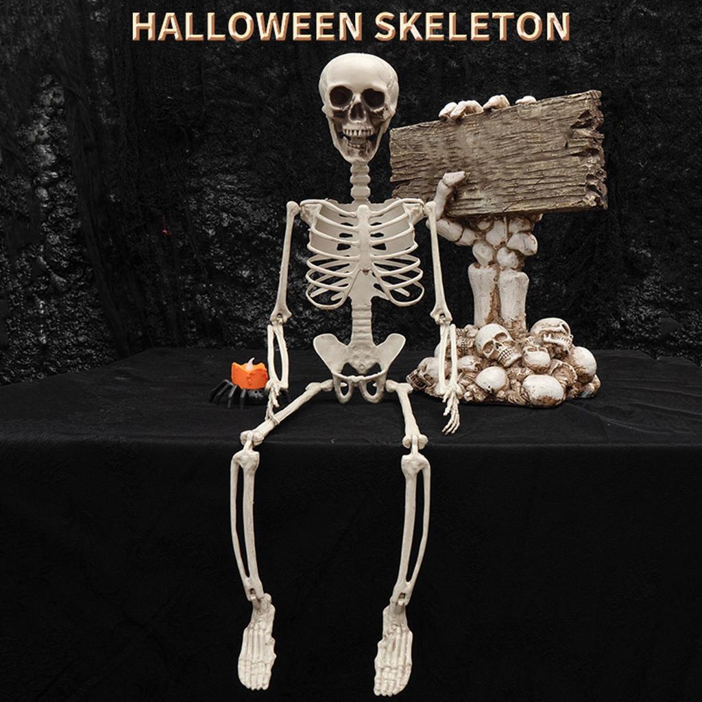 Skeletons For Halloween 2ft Halloween Outdoor Skeletons Human Bone Decorations Skull Props Foldable For Halloween Birthday