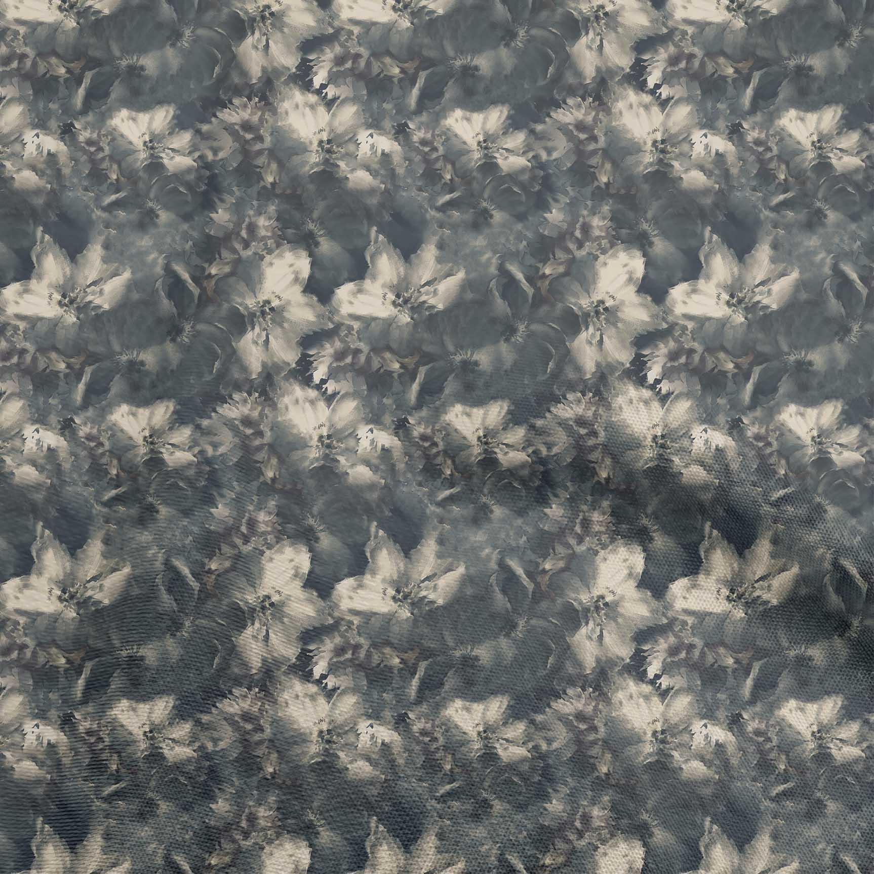 

oneOone Cotton Flex Темно-зелена тканина Абстракційний квітковий одяг своїми руками Тканина для стьобання Тканина з принтом 40 дюймів 42 Inch Wide - Viscose Chiffon синій