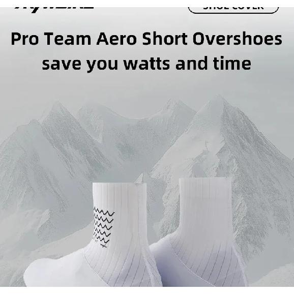 YKYWBIKE 2026 Cycling Shoes Cover Aerodynamic Waterproof Overshoes Black Bicycle Accessorie White Road Bike Short Overshoes