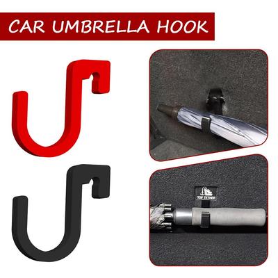 2PCS Car Umbrella Hook Car Trunk Hook Universal Car Trunk Umbrella Holder Universal Trunk Hooks Umbrellas Mount Organizer Holder