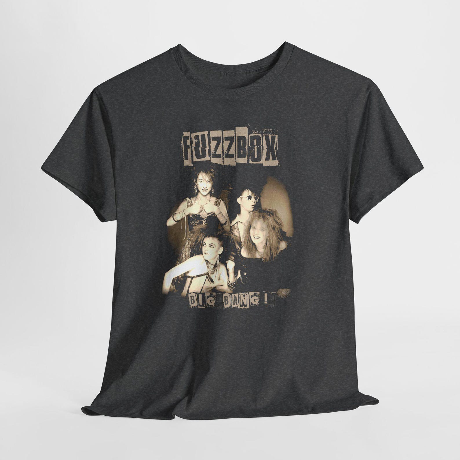Fuzzbox Vintage Band Tee - heavy cotton unisex Graphic tee S