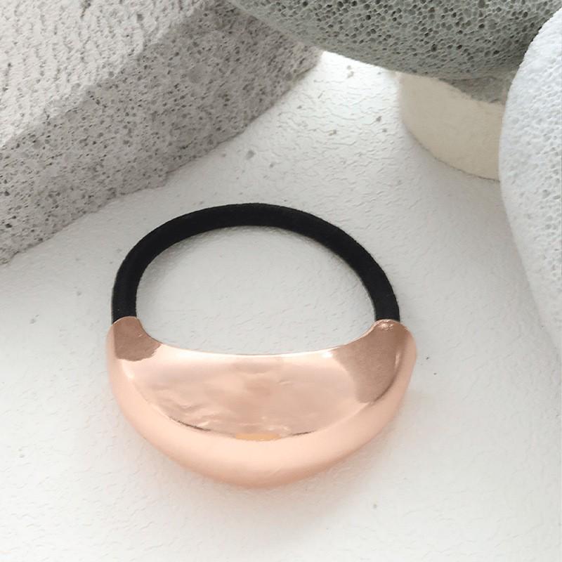 Minimalist Metal Hair Ring - New Korean Style High-End Ponytail Tie Rubber Band.