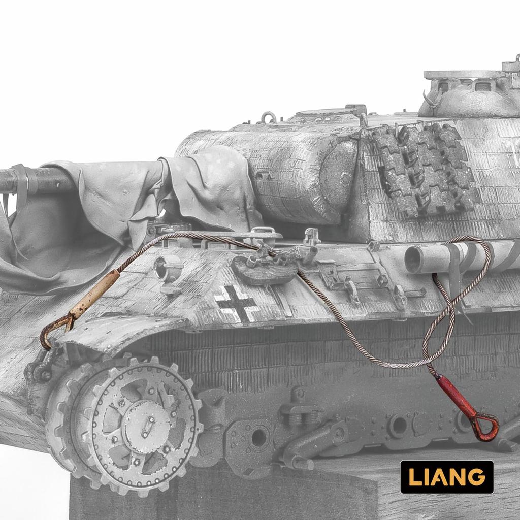 Liang Model Soft Tow X Miniature Non-Scale Cable, 1.2mm 1m, Accessory, LIANG-0450h (Military)