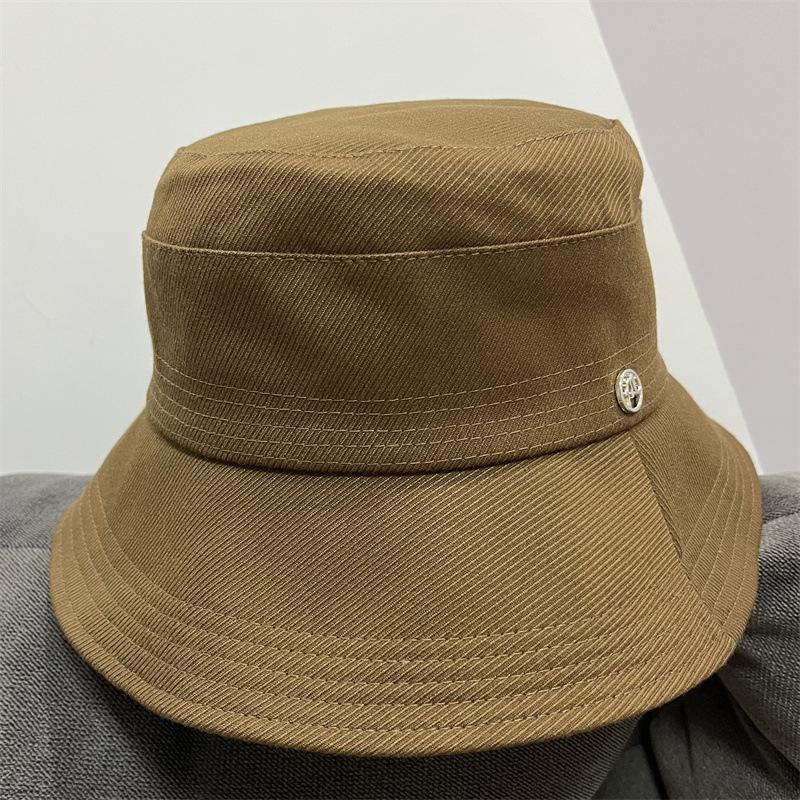 

Панама рыбака Детская весенне-осенняя дорожная темпераментная солнцезащитная шляпа Однотонная M стандартная универсальная повседневная шляпа-ведро ветрозащитная Adult (55-58cm) верблюд