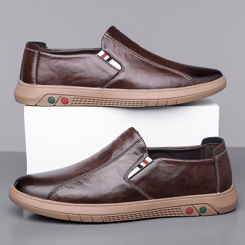 Fashion Sneakers Mens Dress Shoes Retro Male Leather Business Male Baroque Footwear Casual Outdoor Mens Oxford Footwear