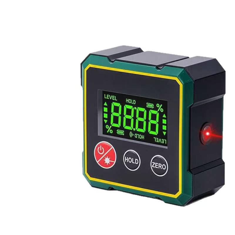Digital Laser Inclinometer Box - Angle Measuring Instrument & Slope Meter Level