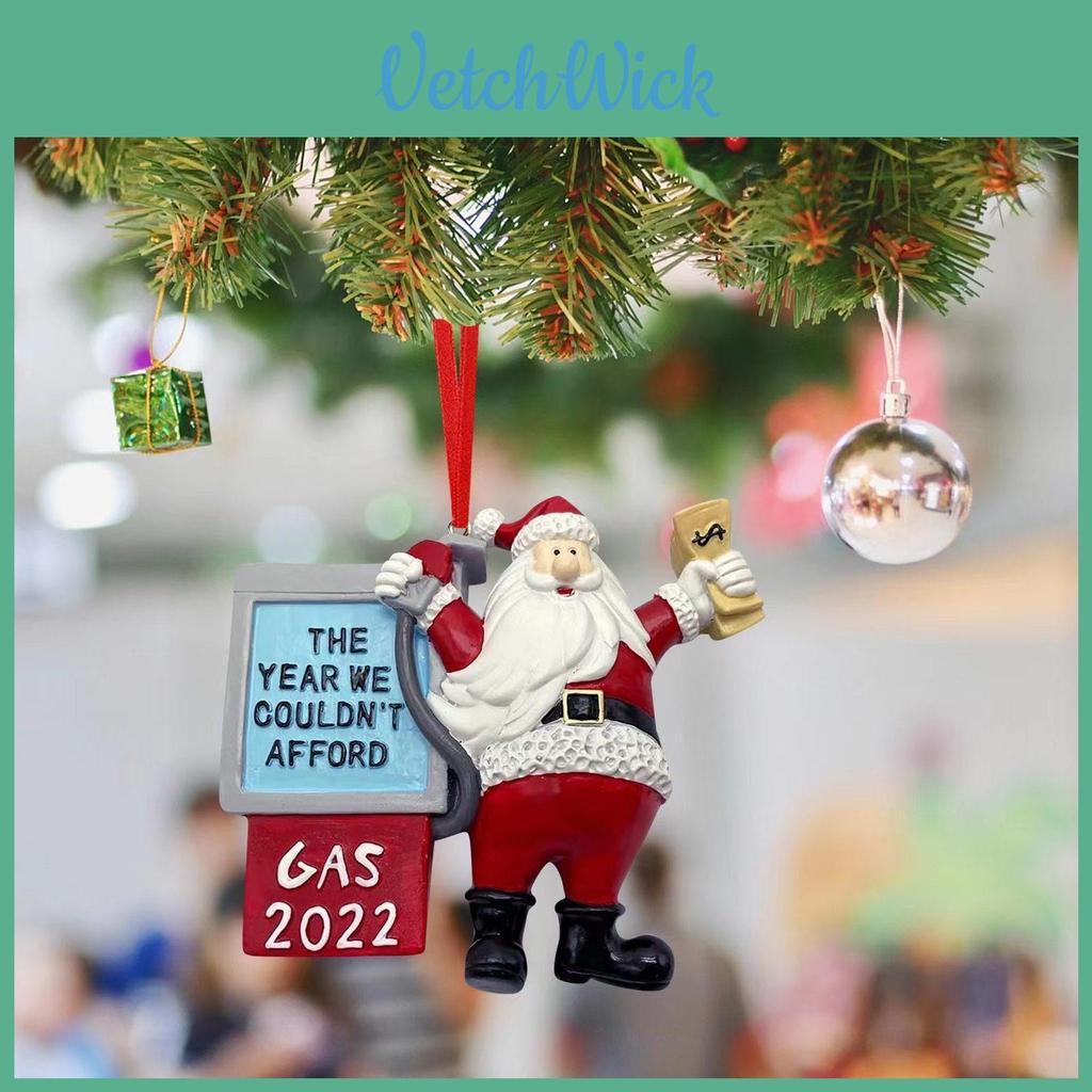2022 Santa Claus Gas Oil Christmas Tree Ornament Pendant Decoration
