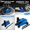 2.5 Ton Hydraulic Floor Jack with Heightening Gasket, 4.13-17 Lifting Range