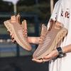 Casual mesh men's sports style fashion fly-woven shoes outdoor single shoes large size breathable running men's shoes