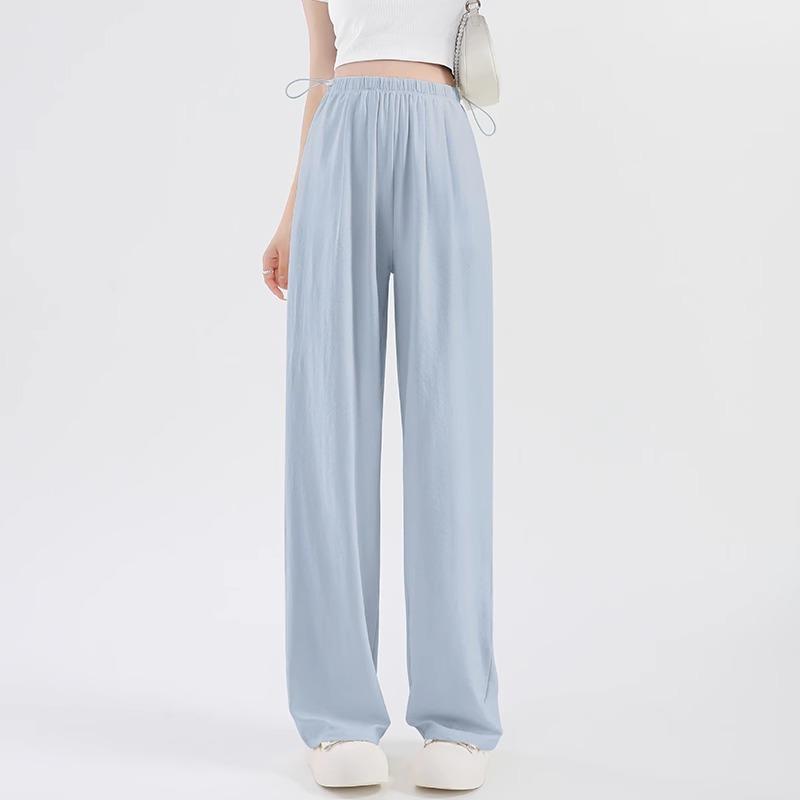 Maternity pants summer thin outer wear do not restrain belly wide leg pants new small Yamamoto pants women's summer wear