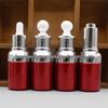 30ml Red Glass Dropper Bottle for Perfume & Essence with Silver Ring