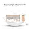 Wireless Keyboard Mouse Combo Kit Ultra Thin Ergonomic Cordless Keyboard Set for Office School Home