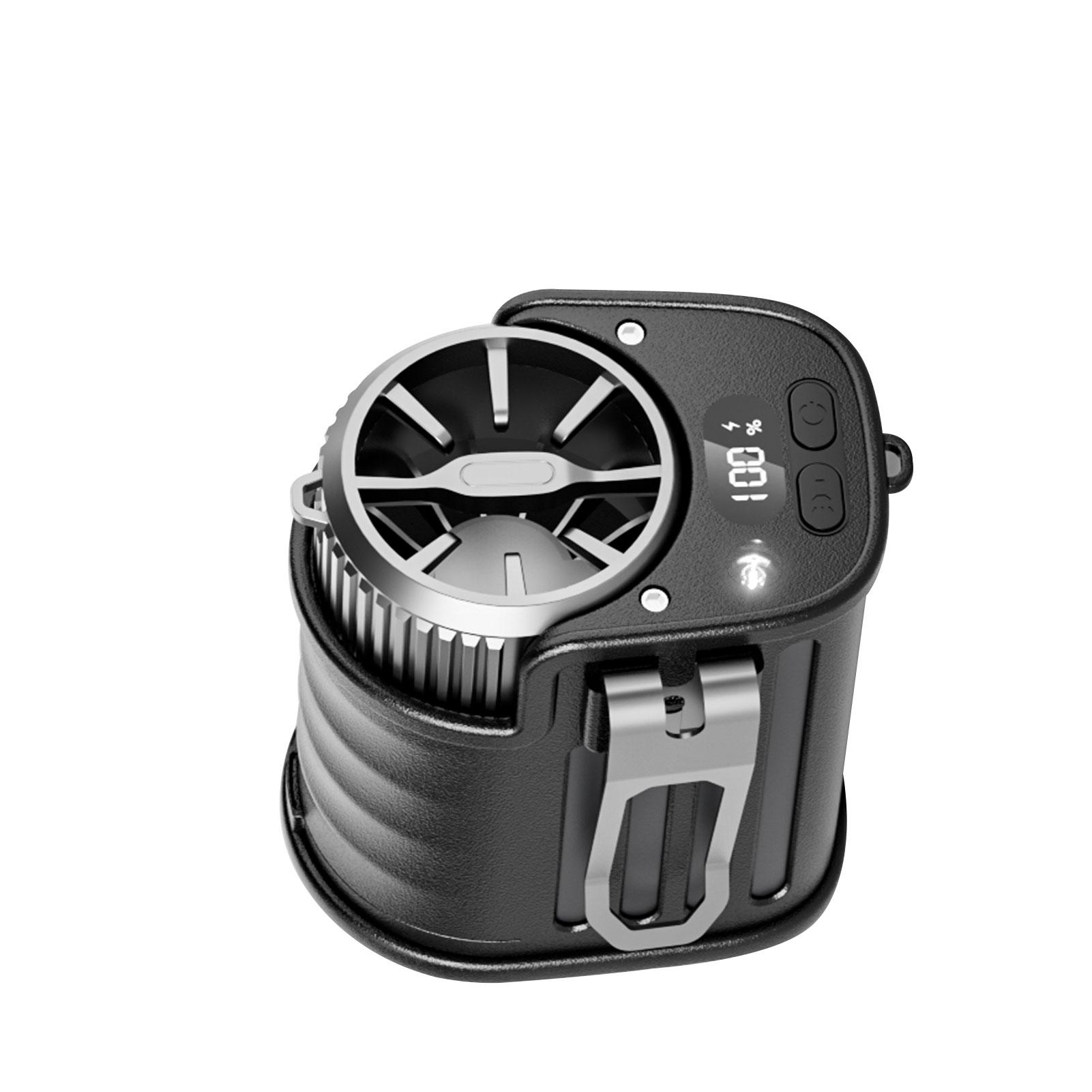 

Портативный поясной вентилятор с клипсой, перезаряжаемый, 20 часов охлаждения, 5 регулируемых скоростей, носимый шейный настольный вентилятор, светодиодная подсветка для