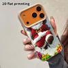 Phone case: 2D flat lambskin suitable for iPhone 18 17 16 15 14 13 Pro cases, cartoon comics, Christmas and Halloween gifts