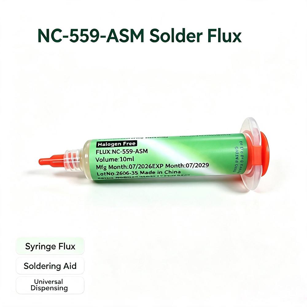 NC-559-ASM BGA PCB No-Clean Solder Paste Welding Advanced Oil Flux Grease 10cc Soldering Repair Paste Mass Air Flow 3