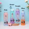 750ML Demon Slayer Cartoon Plastic Gradient Water Cup Portable Leak Proof Water Bottle Student Outdoor Sports Travel Water Cup