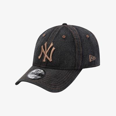 New Era New York Yankees Denim Unstrukturierte Kappe Schwarz
