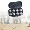 Bocce Balls Set with Case French Petanque Game for Competition School Garden