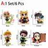 In Stock Demon Slayer Kimetsu No Yaiba Cute And Charming Blind Box Full Character PVC Model Playthings Figure Desktop Ornaments Collectible Gifts