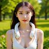 Neck Fan Soft Silicone Foldable Outdoor Student Fan Long Battery Life Small Portable Rechargeable Fan