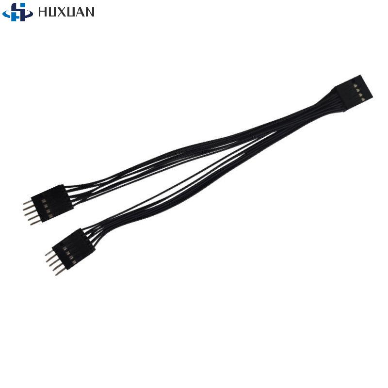 1Pcs Reset Desktop Power On/Off Dual Control Cable PC Motherboard Switch Jumper 9-pin 1 To 2 Line Splitter Switch