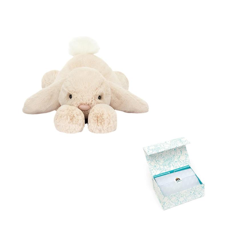 Jellycat Bonnie Rabbit Series Lazy Cute Smuggy Rabbit Soothing Baby Plush Toy Doll 16cm Height