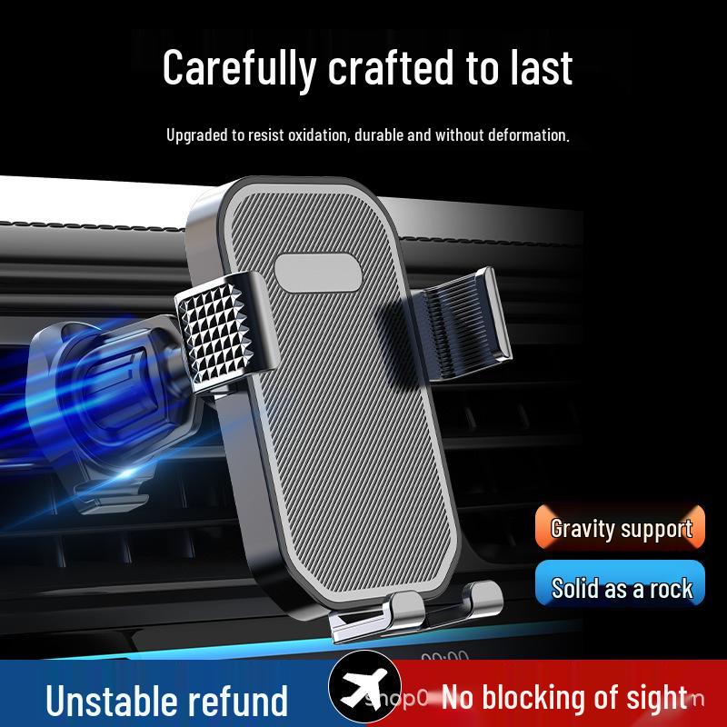 Yerçekimi Desteği ve Araba Logosu ile Zarif Araç Havalandırma Telefon Tutucusu