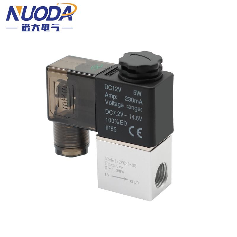 Normally Closed 1/4" Solenoid Valve DC 12V 24V Pneumatic Position Coil Alloy Internal Electric AC 110V 220V for Air Water Oil Fuel System Fittings7