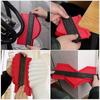 Nova Régua Curva de Plástico Multifuncional Forma Vermelho Laranja Duplicação 5/10 Polegadas Contorno Amostrador