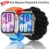 Nylon Elastic Loop Strap For Huawei Watch Fit 4/3/4 Pro Accessories Women Bracelet Wristband For Huawei Watch Fit 4 Pro Correa