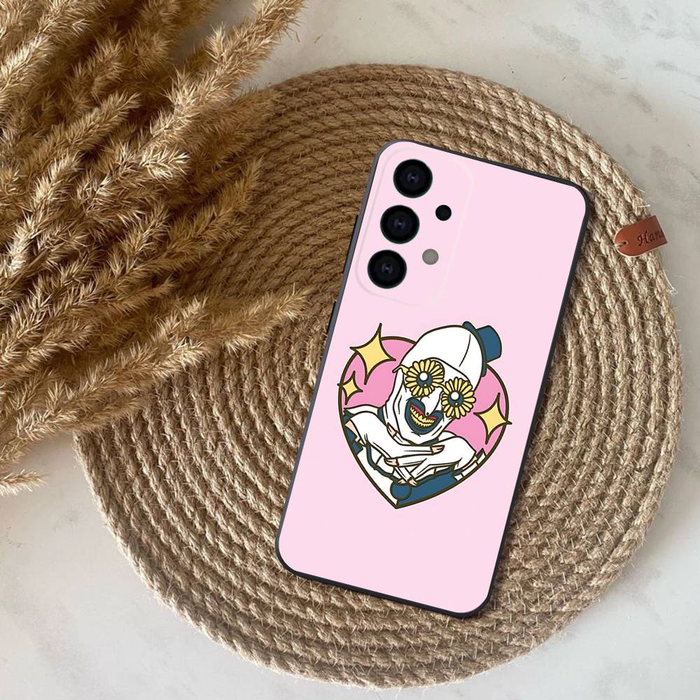 

Art the Clown horror T-Terrifie Phone Case For Samsung S25,S24,S21,S22,S23,S30,Ultra,S20,Plus,Fe,Lite,Note,10,9,5G Black Cover Samsung S235G