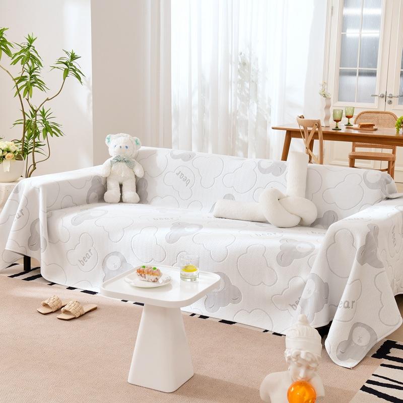 

Тканевый чехол для дивана, летняя подушка для сиденья из ледяного шелка, универсальный универсальный чехол, ощущение прохлады 180*130cm