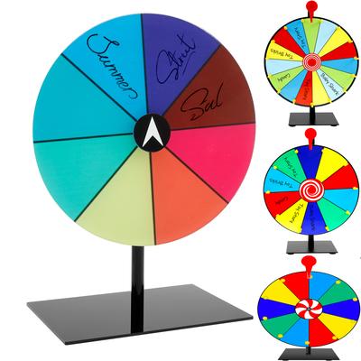 Tabletop Prize Wheel Dry Erase Spin Wheel Spin Game Color Roulette Wheel for Pub Gatherings Promotional Activities Party Favors