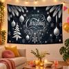 Weihnachtsthema Wandteppich, Xmas Wandbehang, Feiertags-Heim Schlafzimmer Dekoration