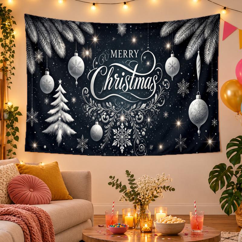 Weihnachtsthema Wandteppich, Xmas Wandbehang, Feiertags-Heim Schlafzimmer Dekoration
