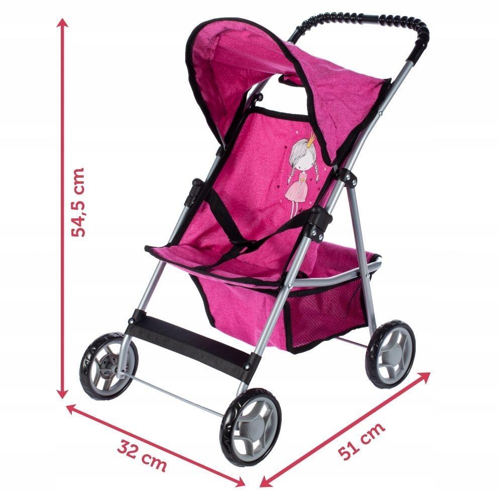 [PACZB] Foldable Princess Doll Stroller PINK X23