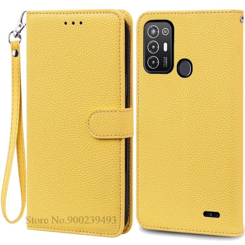 For ZTE Blade A52 Case PU Leather Flip Wallet Case For ZTE Blade A52 Case Silicone Back Cover Phone Coque Fundas
