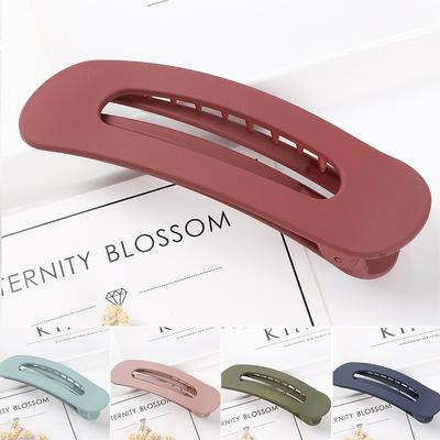 Clipsuri de păr coreene pentru femei Agrafe mari de păr mate Colorate Culoare solidă Clip cioc de rață Accesorii de păr pentru fete Clipsuri de păr Nou
