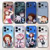 Anime Figur O-Ochaco U-Uraraka Schwarzes Handyhülle Für iPhone 17,16,15,14,13,12,13,11 Pro Max Plus mini Silikon Weiche Rückseite