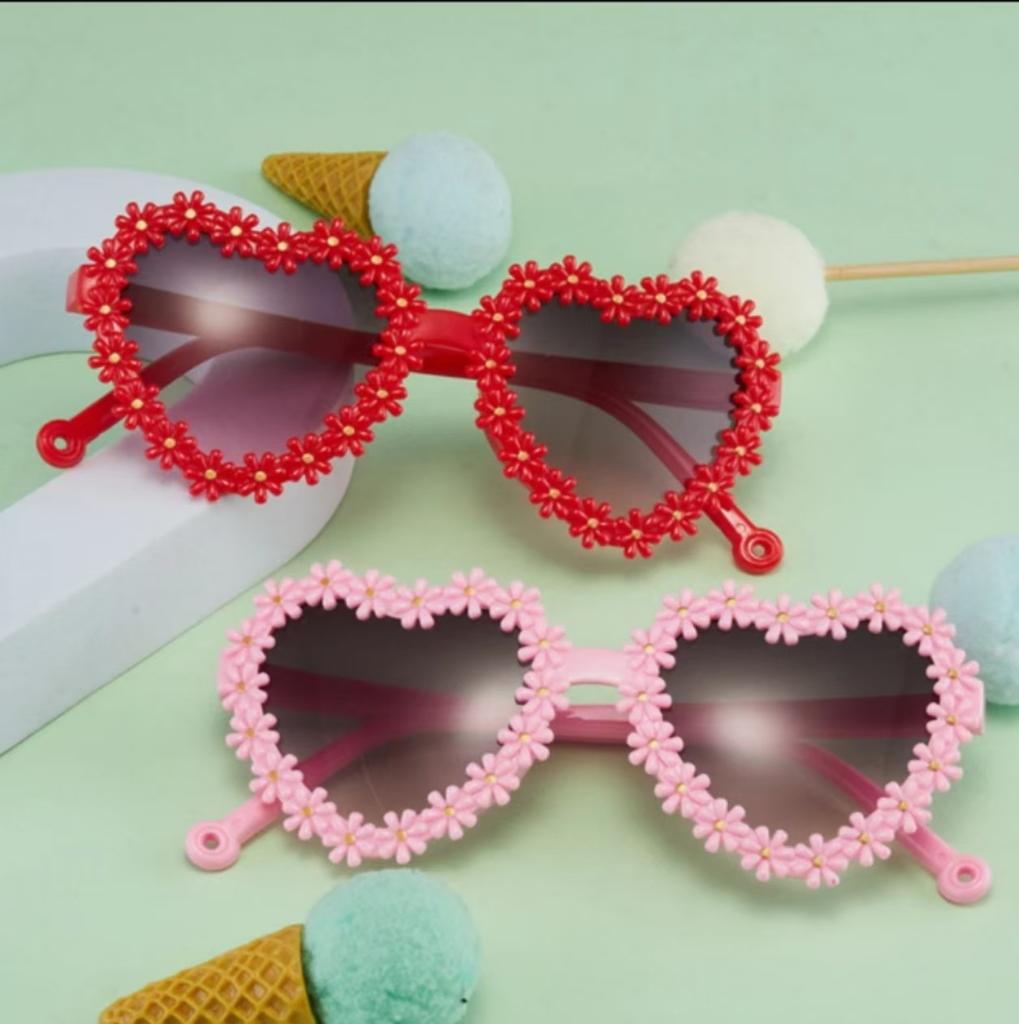 Love Daisy Children'S Sunglasses Sunshade Girls Sunglasses Cute Clear Sweet Travel Baby Glasses