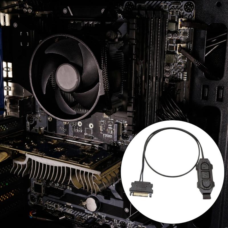 5V 3 Pin ARGB Controller Power Controller for Computer Fan Lighting Synchronization and Speed Adjustment Light Strips