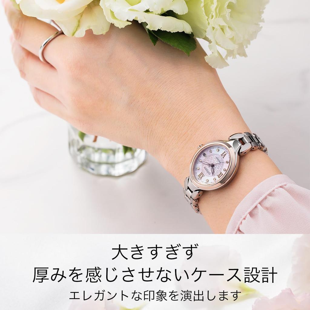 CITIZEN EXCEED Lightweight Dress Watch with Sapphire and Perfect for Business or Analog Display with Oval Second Available in Sakura and