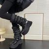 Thickened Down Cotton Leg Warmers Fluffy Boots Cover Lolita Loose Socks Foot Cover  Women