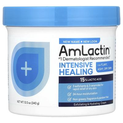 Crema intensiva esfoliante e idratante, per cellule morte della pelle, eczema e pelle secca, 12 oz (340gr)