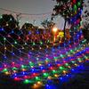 3X2M 200 Christmas LED Net Lights Outdoor Net Mesh Tree-Wrap Light Window Wall Hanging Garland Light for Party Camping Decor