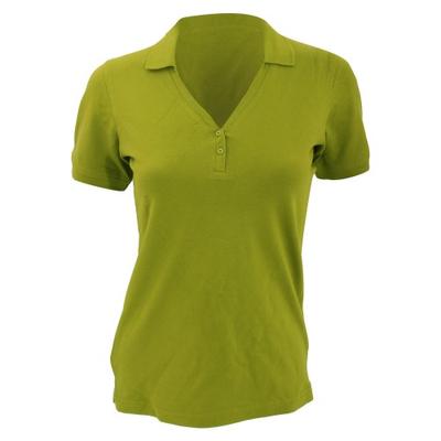 Ladies Sophia ComfortecÂ® V-Neck Short Sleeve Polo Shirt