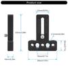Quick Install Multiple Hole Camera Mounting Plate For DSLR Monitors Aluminum Baseplate With 1/4" Screw Holes